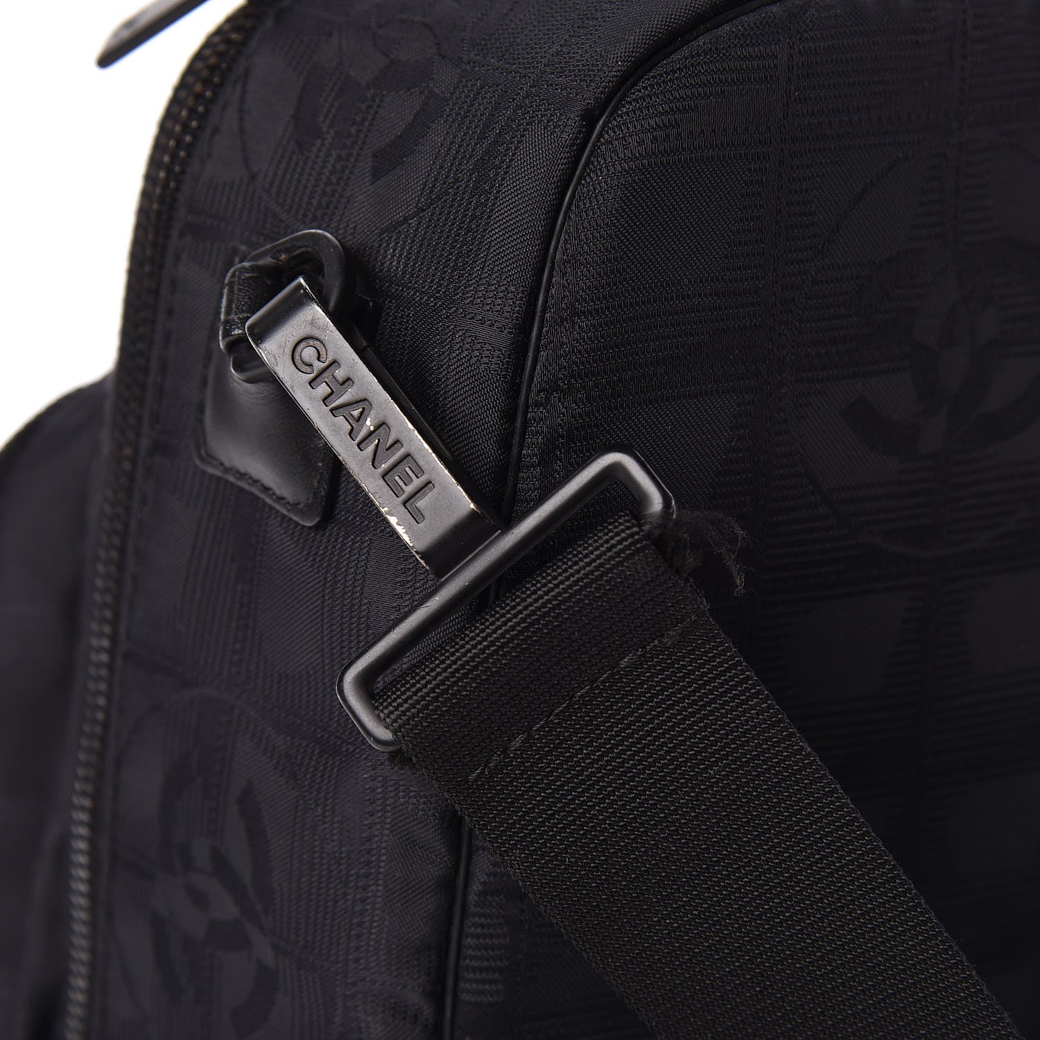 Chanel Nylon Travel Laptop Briefcase Black 12 of 13