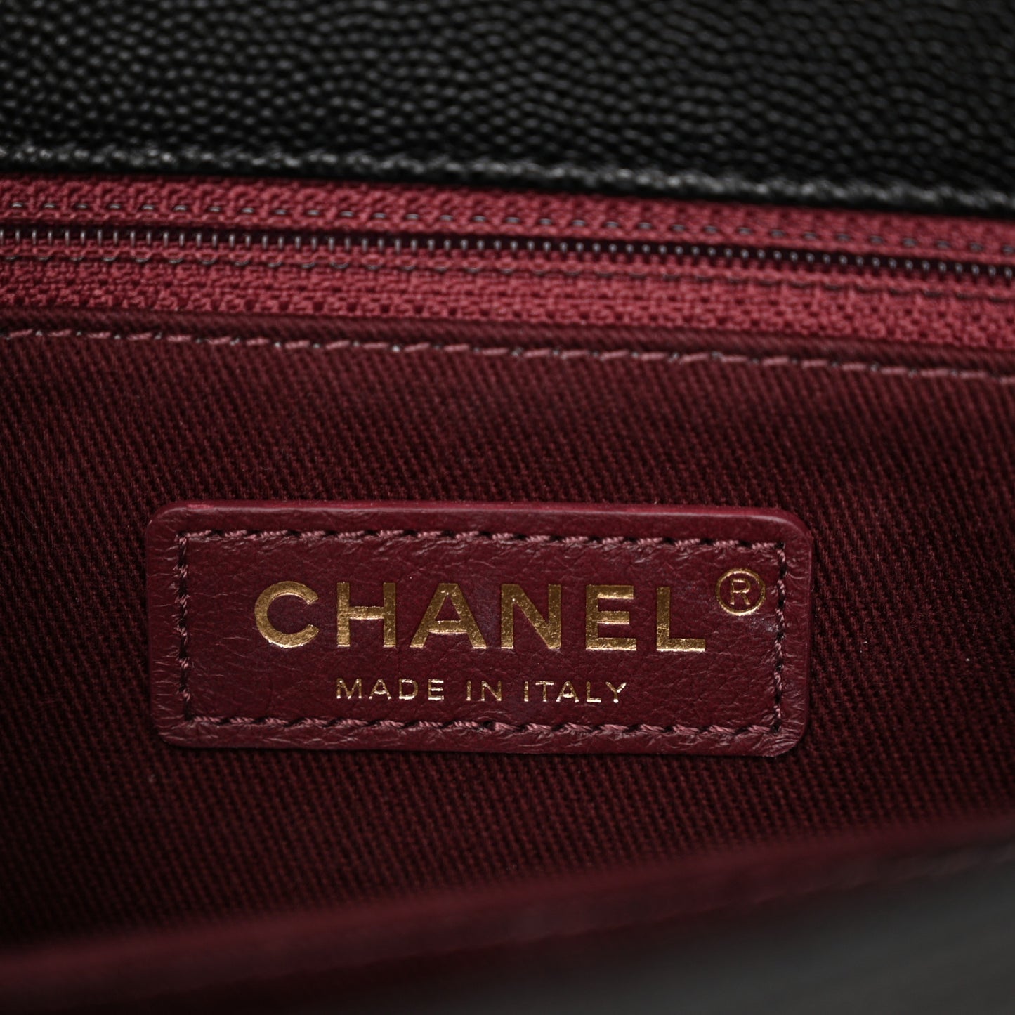 Caviar Quilted Mini Coco Handle Flap Black