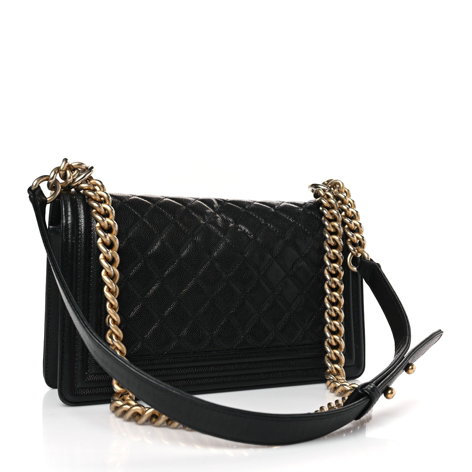 Chanel Caviar Quilted Medium Boy Flap Black 3 of 9