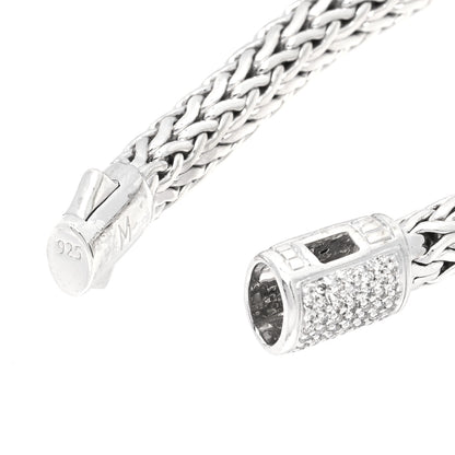 John Hardy Sterling Silver Diamond 7.5mm Classic Chain Bracelet 4 of 4