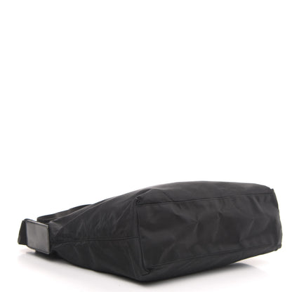 Prada Nylon Flat Messenger Bag Black 4 of 9