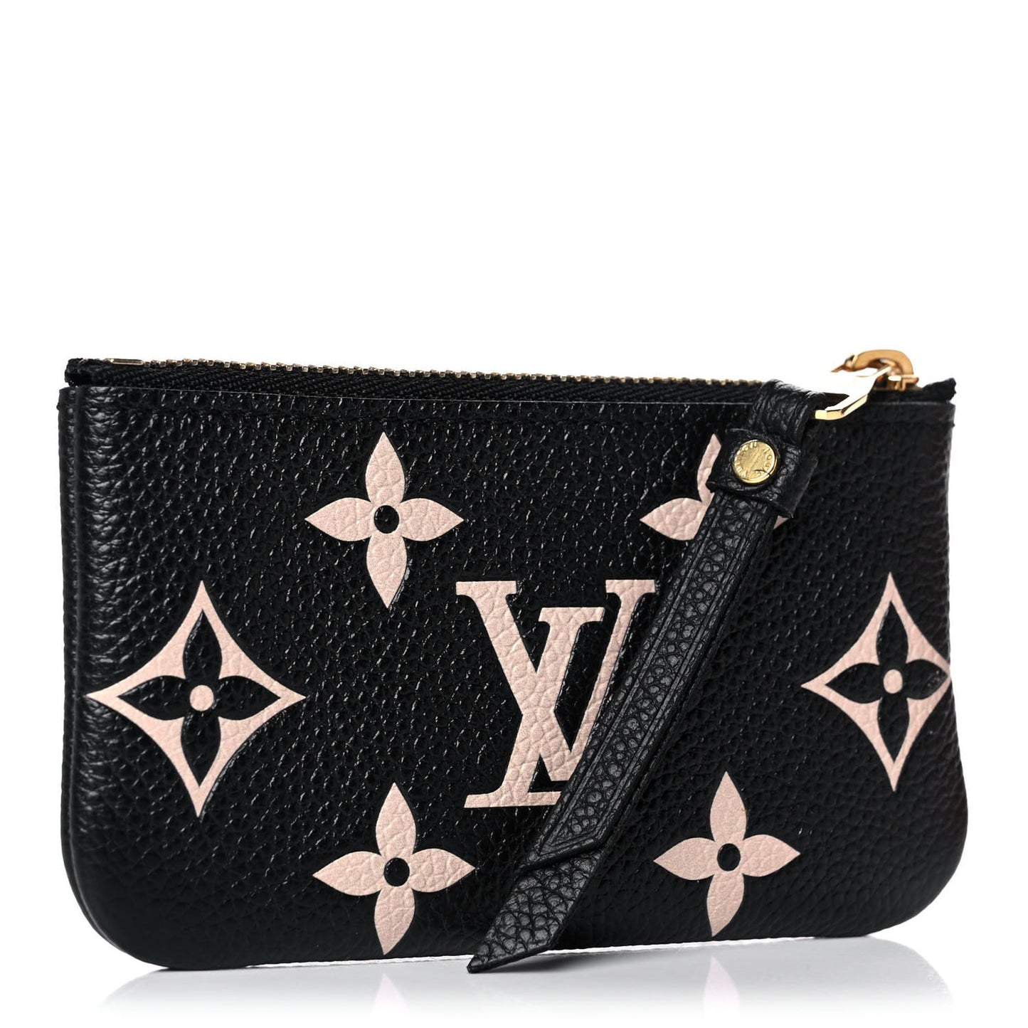 Empreinte Monogram Giant Key Pouch Black Beige