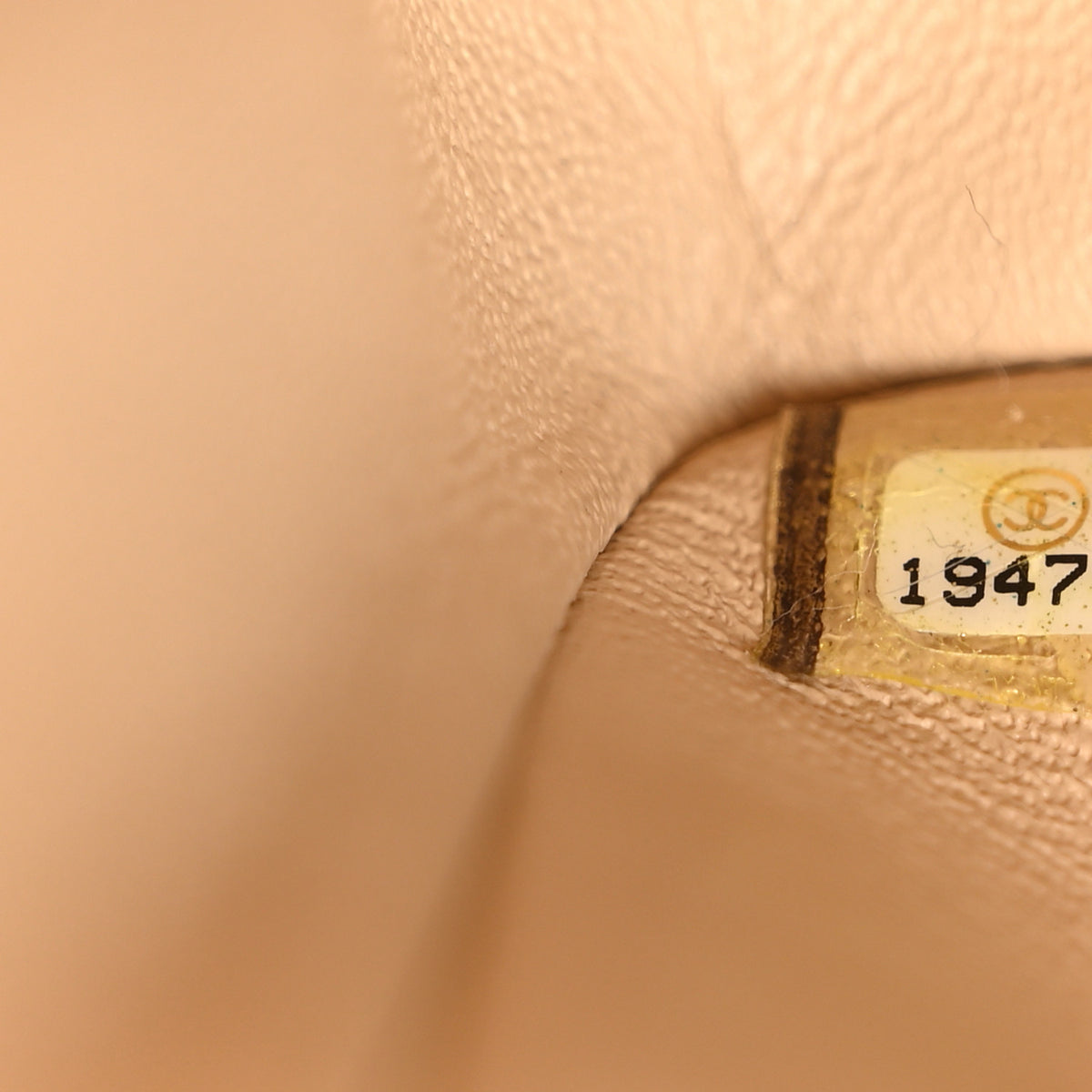 Caviar Quilted Medium Double Flap Beige