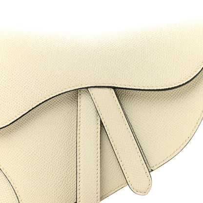 Christian Dior Grained Calfskin Mini Saddle Bag With Strap White 8 of 10