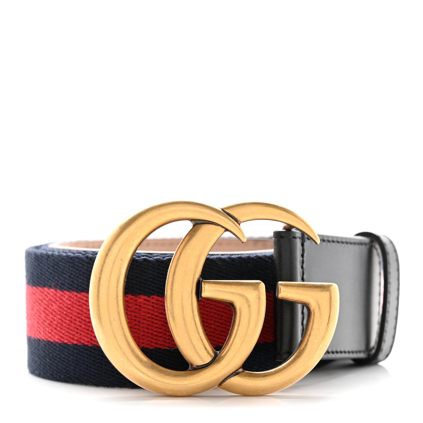 Nylon Calfskin Double G Web 40mm Belt 95 38 Blue Red Black