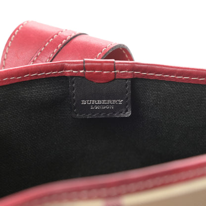 Burberry House Check Top Handle Bag Red 6 of 19