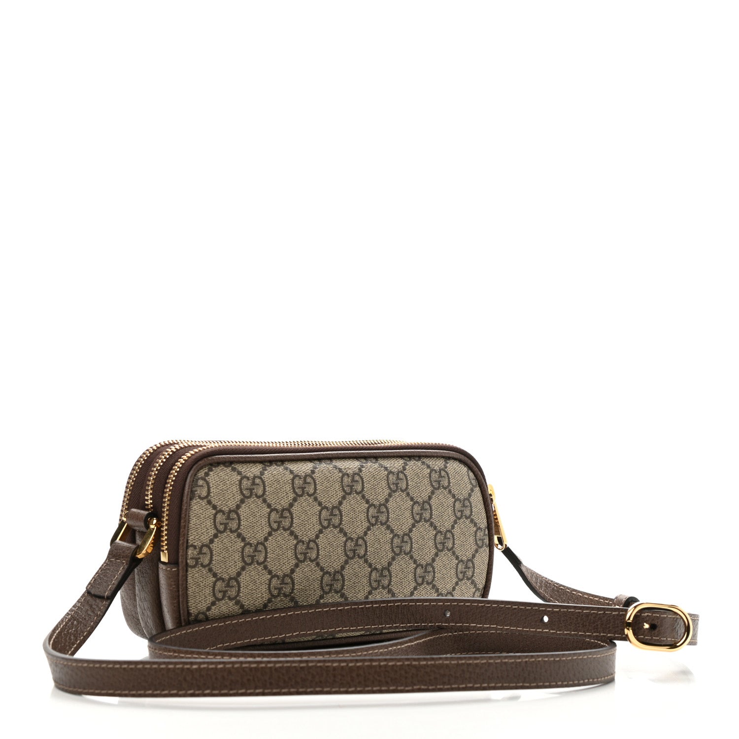 Gucci GG Supreme Monogram Web Mini Ophidia GG Bag Brown 3 of 13