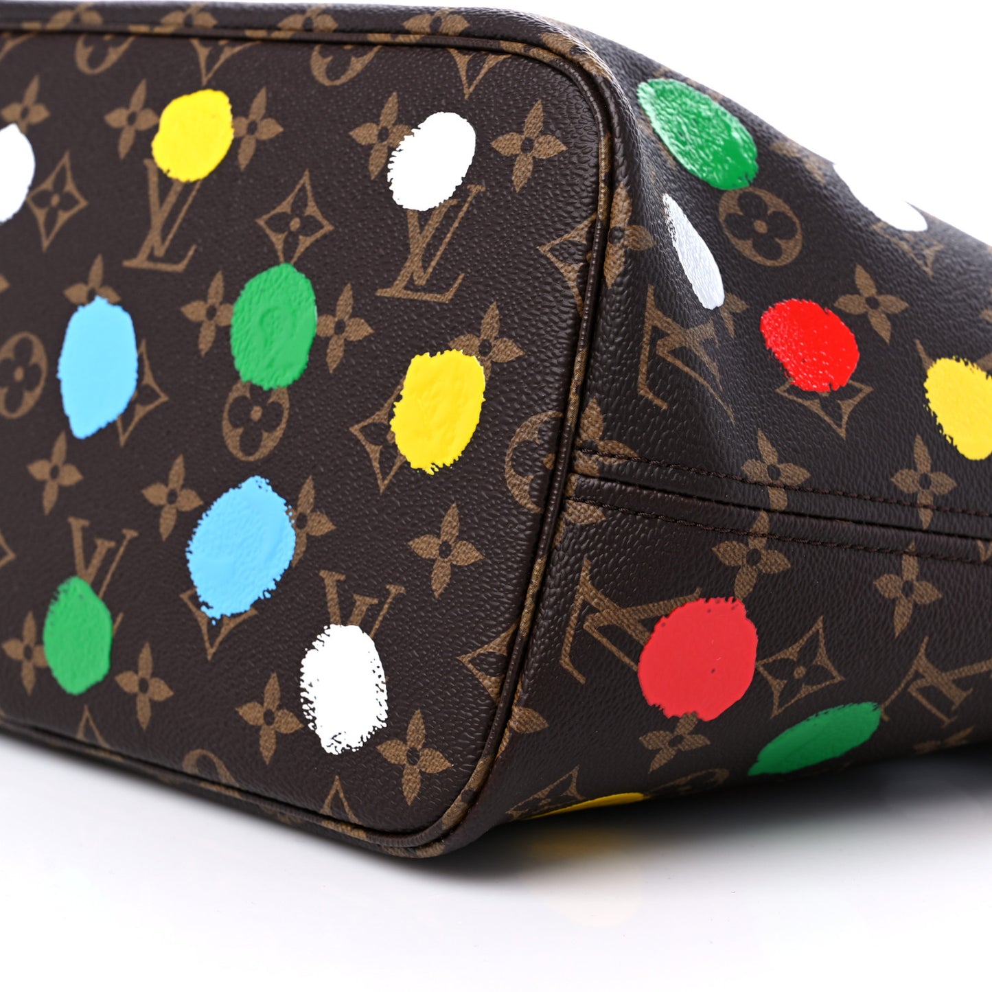 LV X YK Monogram Dots Neverfull MM
