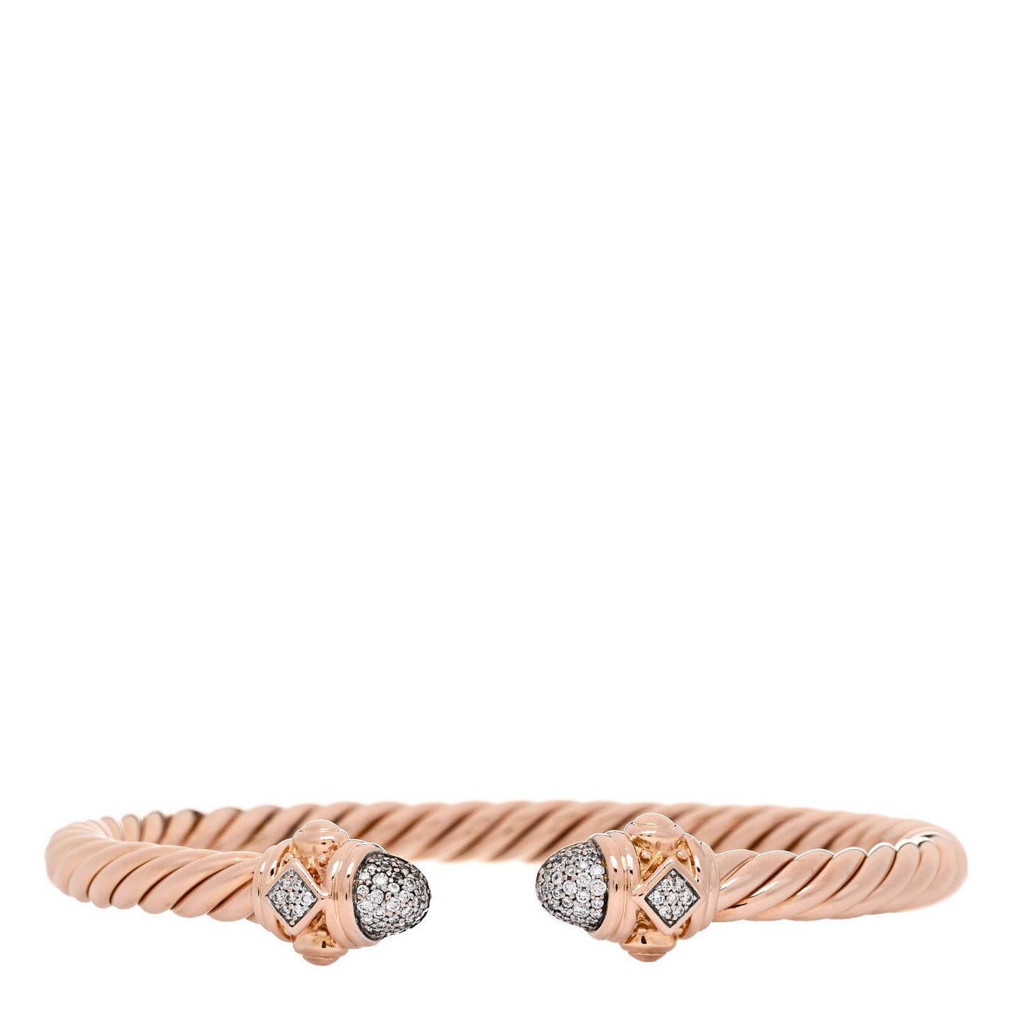 18K Rose Gold Diamond 5mm Renaissance Pave Bracelet