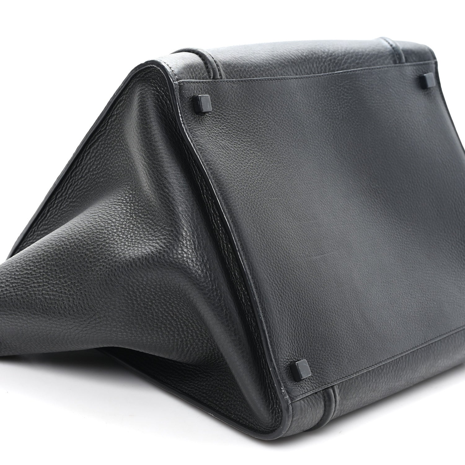 Celine Supple Calfskin Medium Phantom Luggage Black 1859004