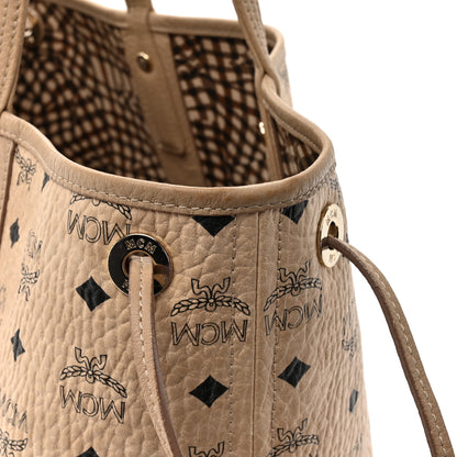 MCM Visetos Medium Liz Reversible Shopper Tote Beige 17 of 28