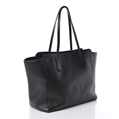 Gucci Pebbled Calfskin Medium Swing Tote Black 3 of 8