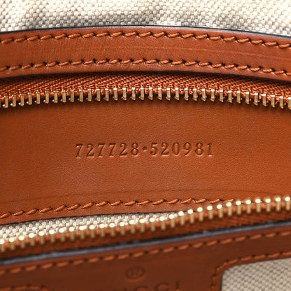 Gucci Canvas Web Medium Interlocking G Tote Bag White 7 of 10