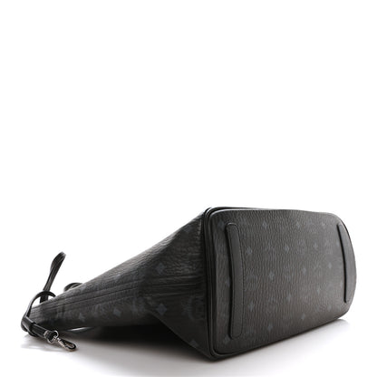 MCM Visetos Medium Liz Reversible Shopper Tote Black 5 of 17