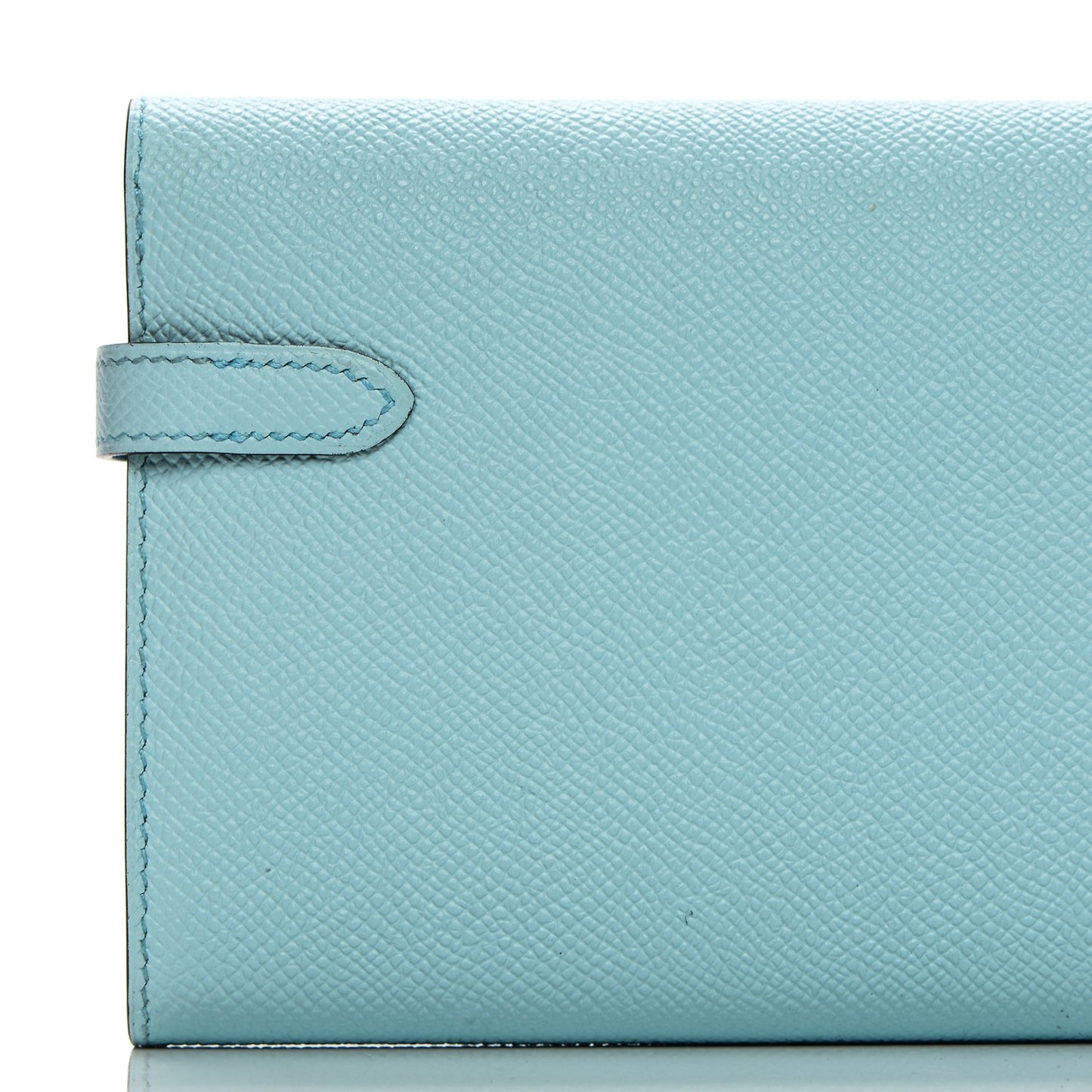 Epsom Kelly Longue Wallet Bleu Zephyr