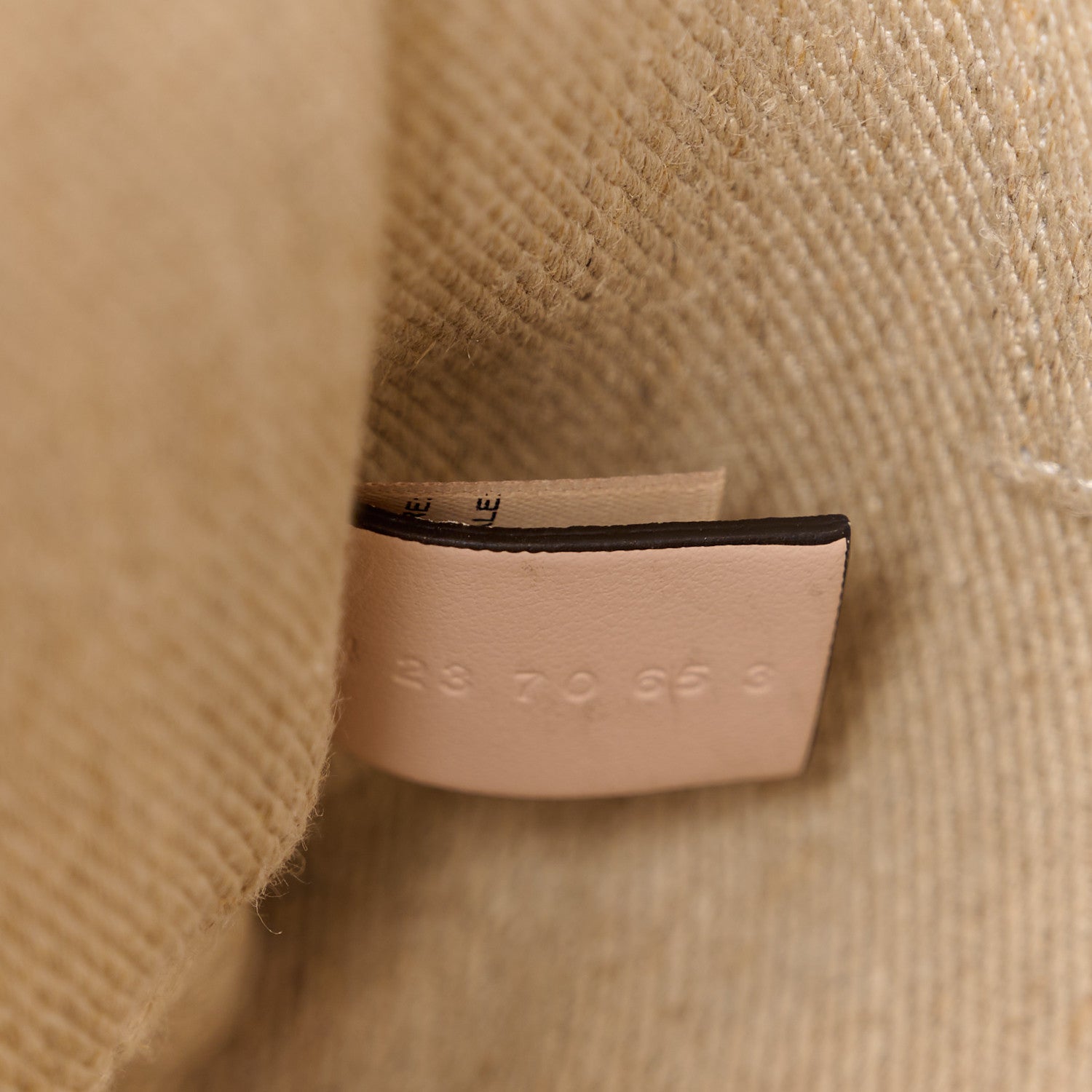 Chloe Linen Calfskin Small Woody Ribbon Tote With Strap White Pink 7 of 10