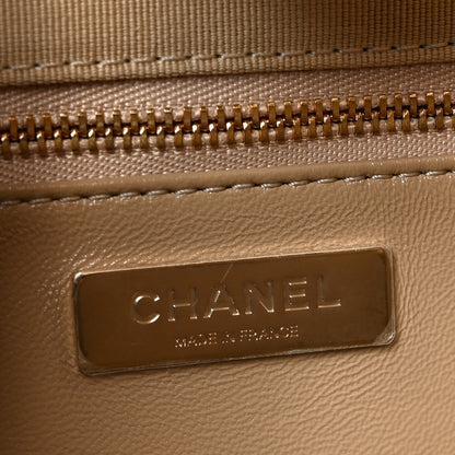 Chanel Shiny Crumpled Calfskin Quilted Large 31 Shopping Bag Beige 6 of 10