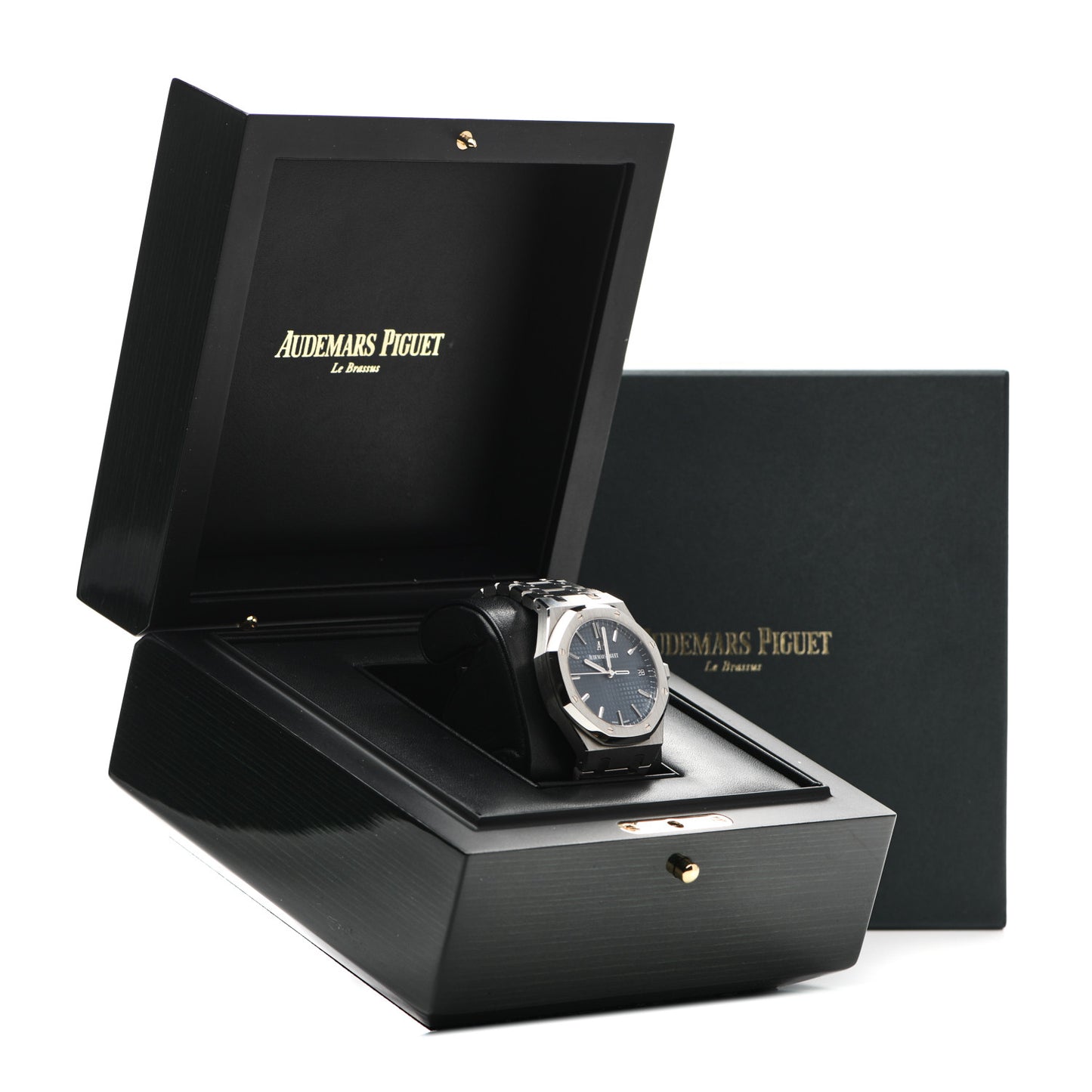 Stainless Steel 41mm Royal Oak Automatic Watch Blue 15500ST.OO.1220ST.01