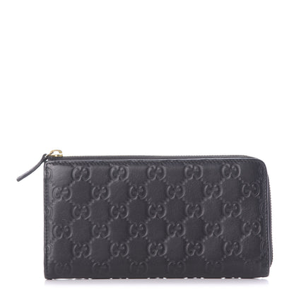 Gucci Guccissima Donna Long Wallet Black 1 of 10