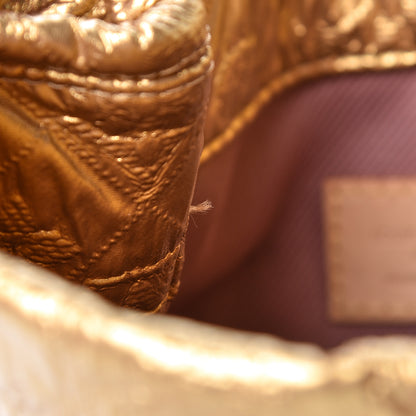 Louis Vuitton Jacquard Quilted Monogram Limelight Clutch PM Gold 8 of 8