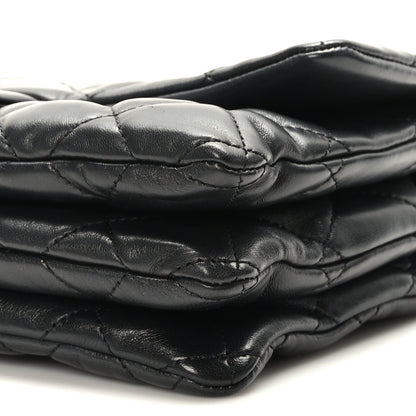 Chanel Lambskin Quilted Medium Pillow Crush Flap Black 9 of 10