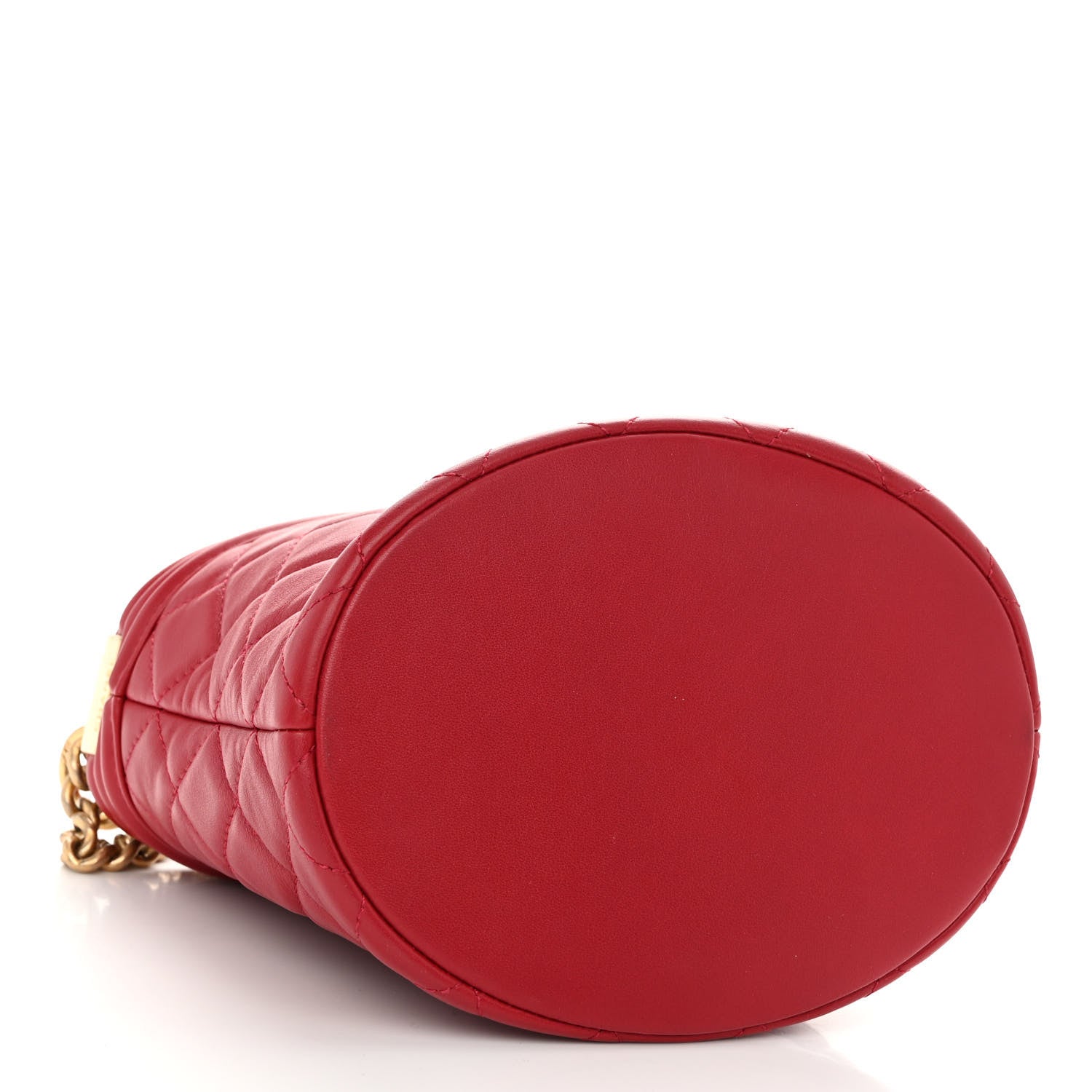 Chanel Calfskin Quilted Boy Bucket Bag Red 4 of 10