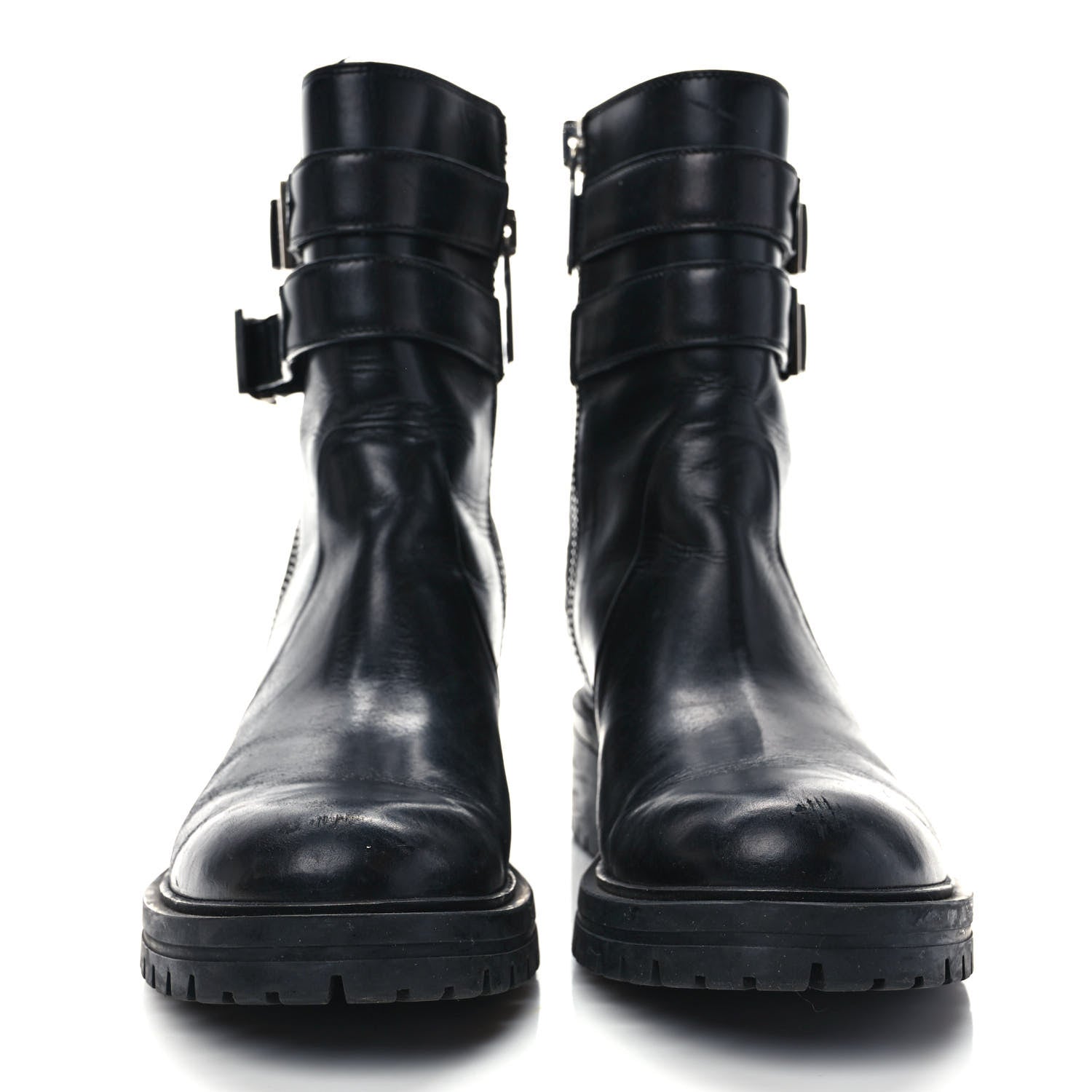 Givenchy Calfskin Combat Boots 39.5 Black 2 of 10