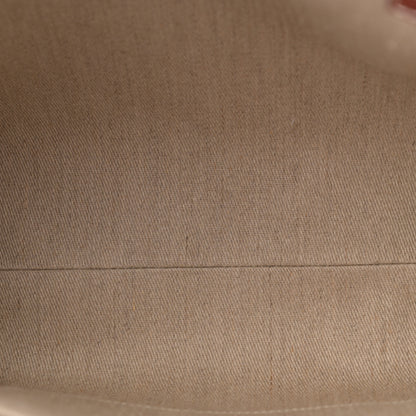 Chloe Linen Calfskin Medium Woody Ribbon Tote White Brown 5 of 10