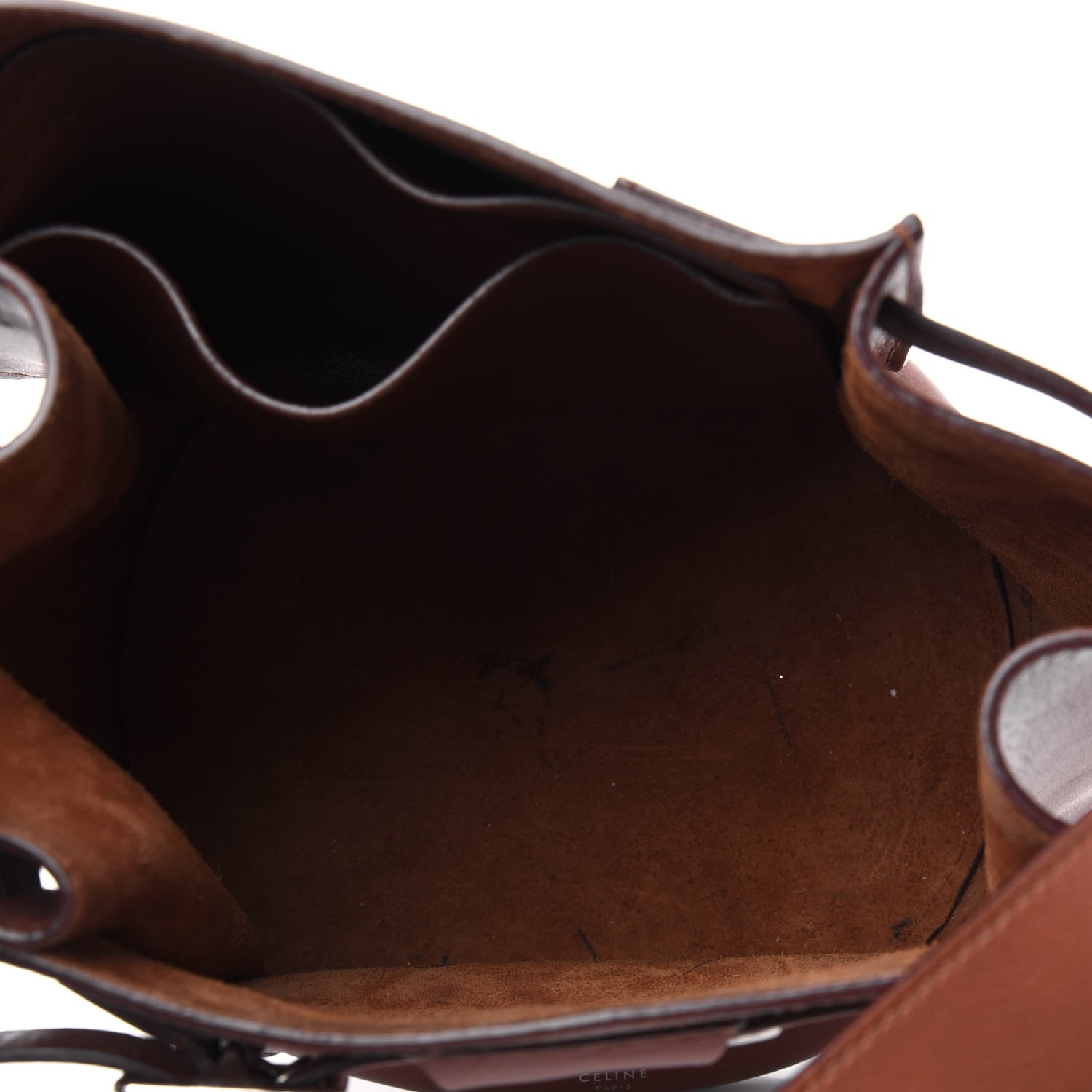 Celine Smooth Calfskin Long Strap Big Bucket Bag Tan 5 of 31
