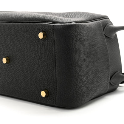 Hermes Taurillon Clemence Lindy 26 Black 10 of 12