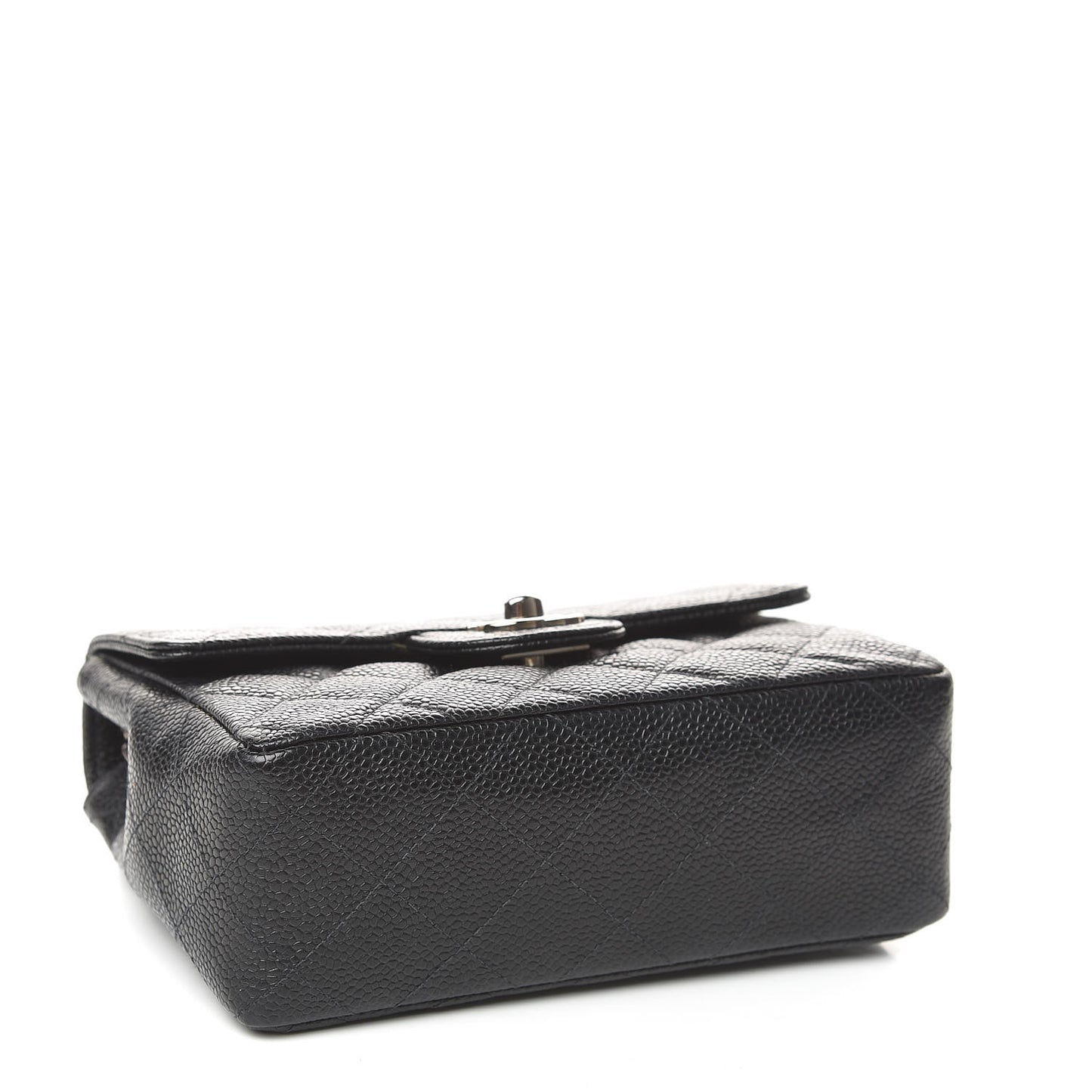 Caviar Quilted Mini Square Flap Black