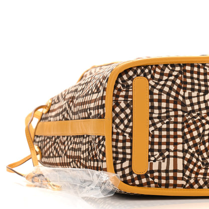 MCM Visetos Medium Liz Reversible Shopper Tote Cognac Yellow 13 of 14