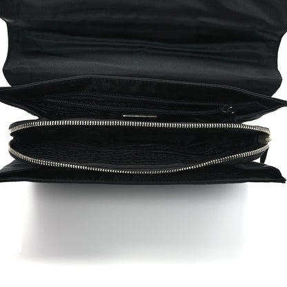 Prada Tessuto Nylon Flap Shoulder Bag Black 5 of 9