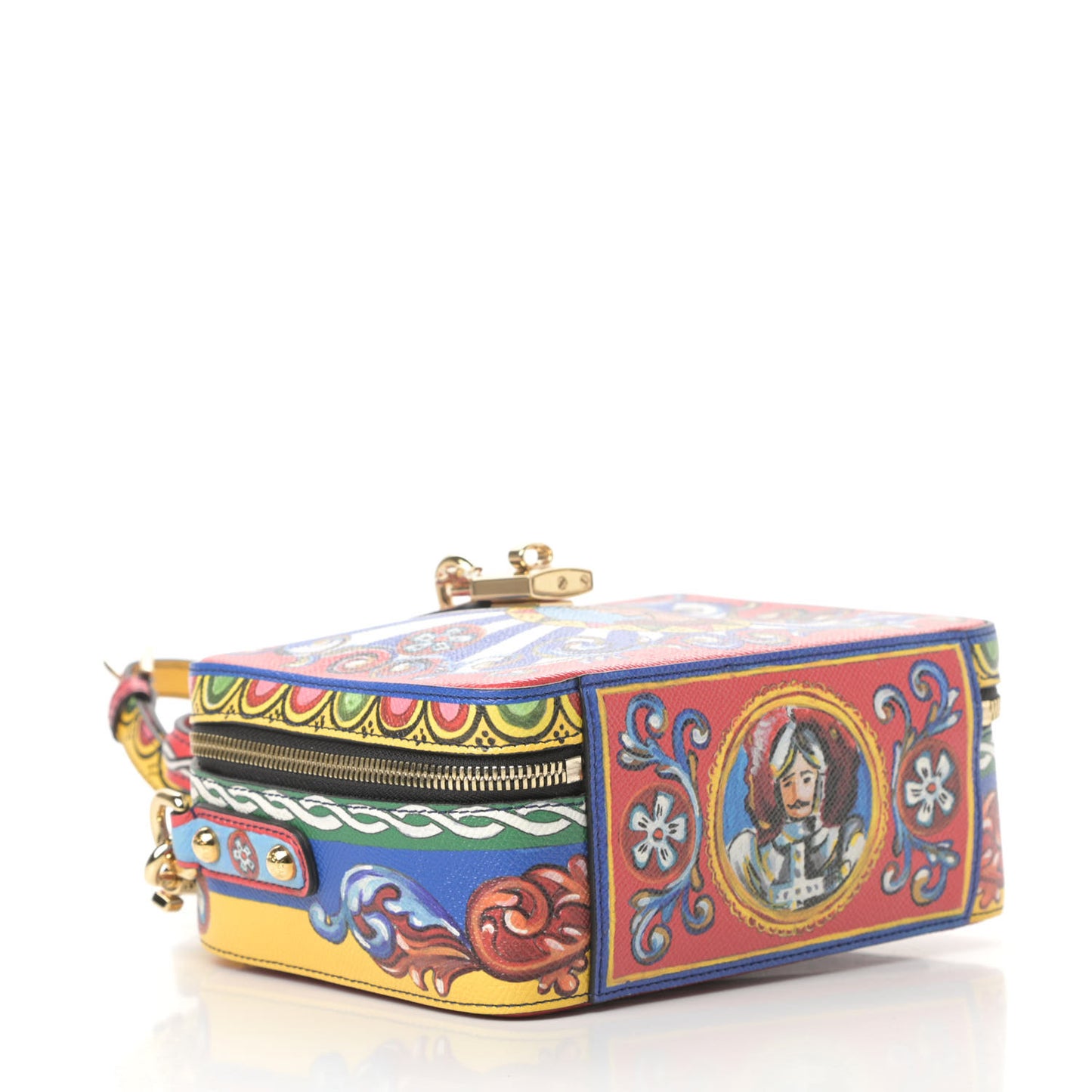 Dauphine Teatro dei Pupi Printed Box Bag Multicolor Red