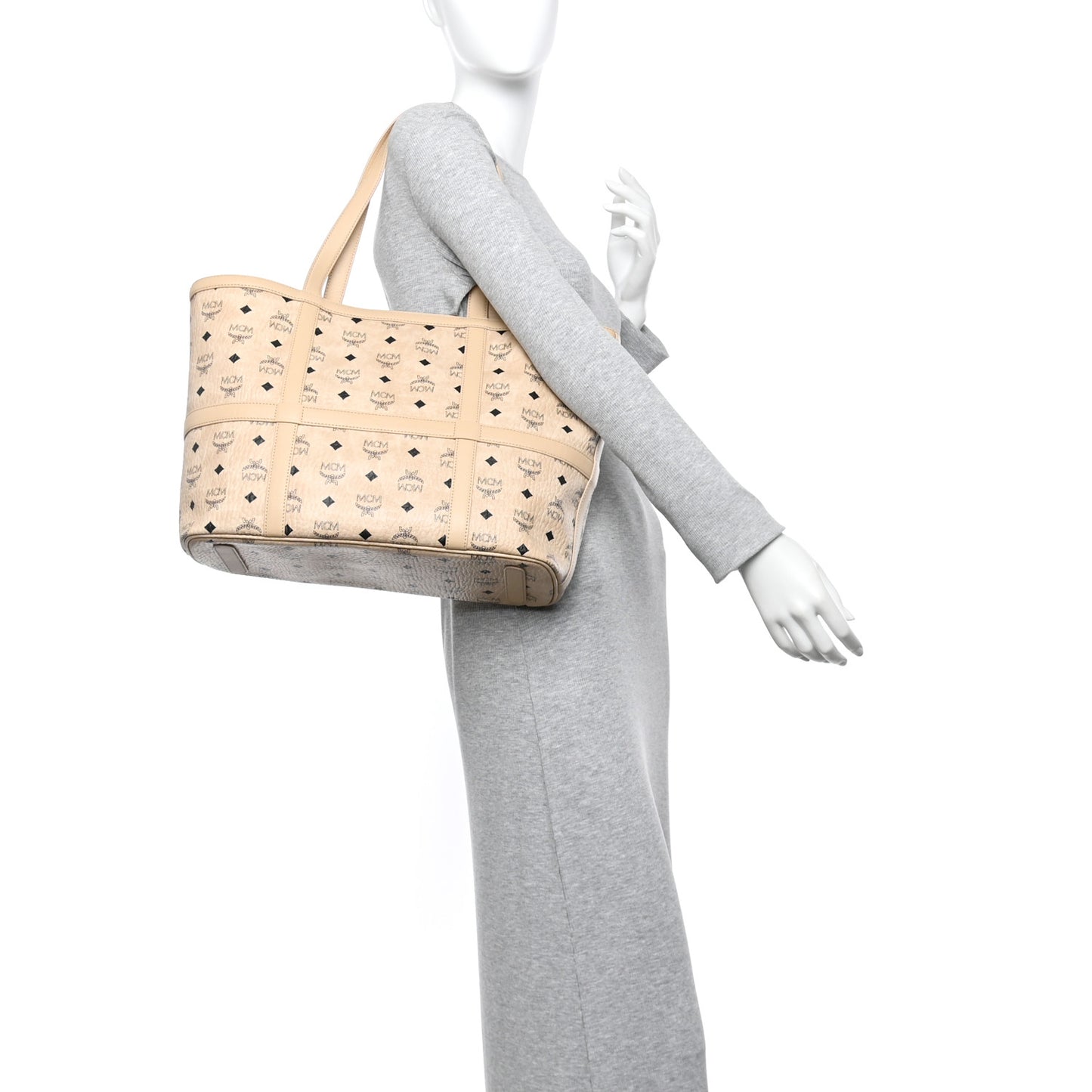 Visetos Nappa Medium Aren Tote Beige