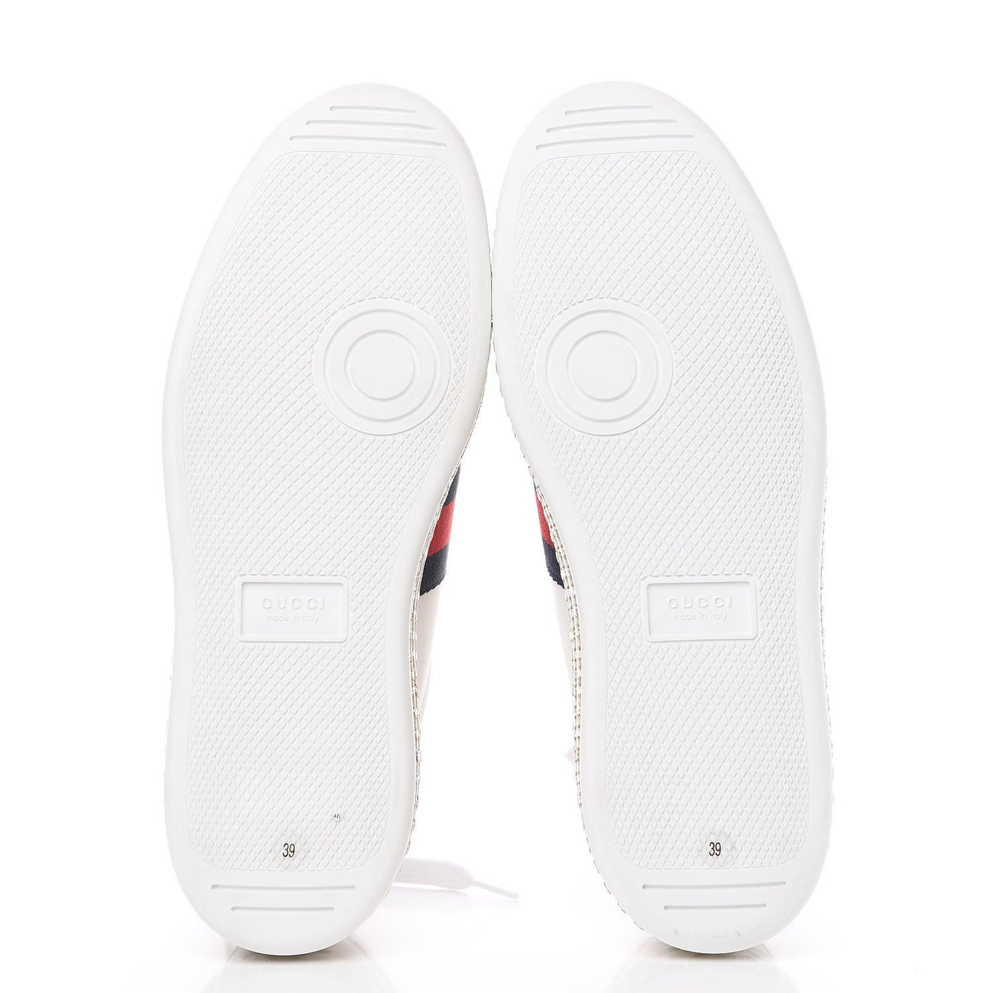 Calfskin Crystal Web Bee Embroidered Womens Ace Platform Sneakers 39 White
