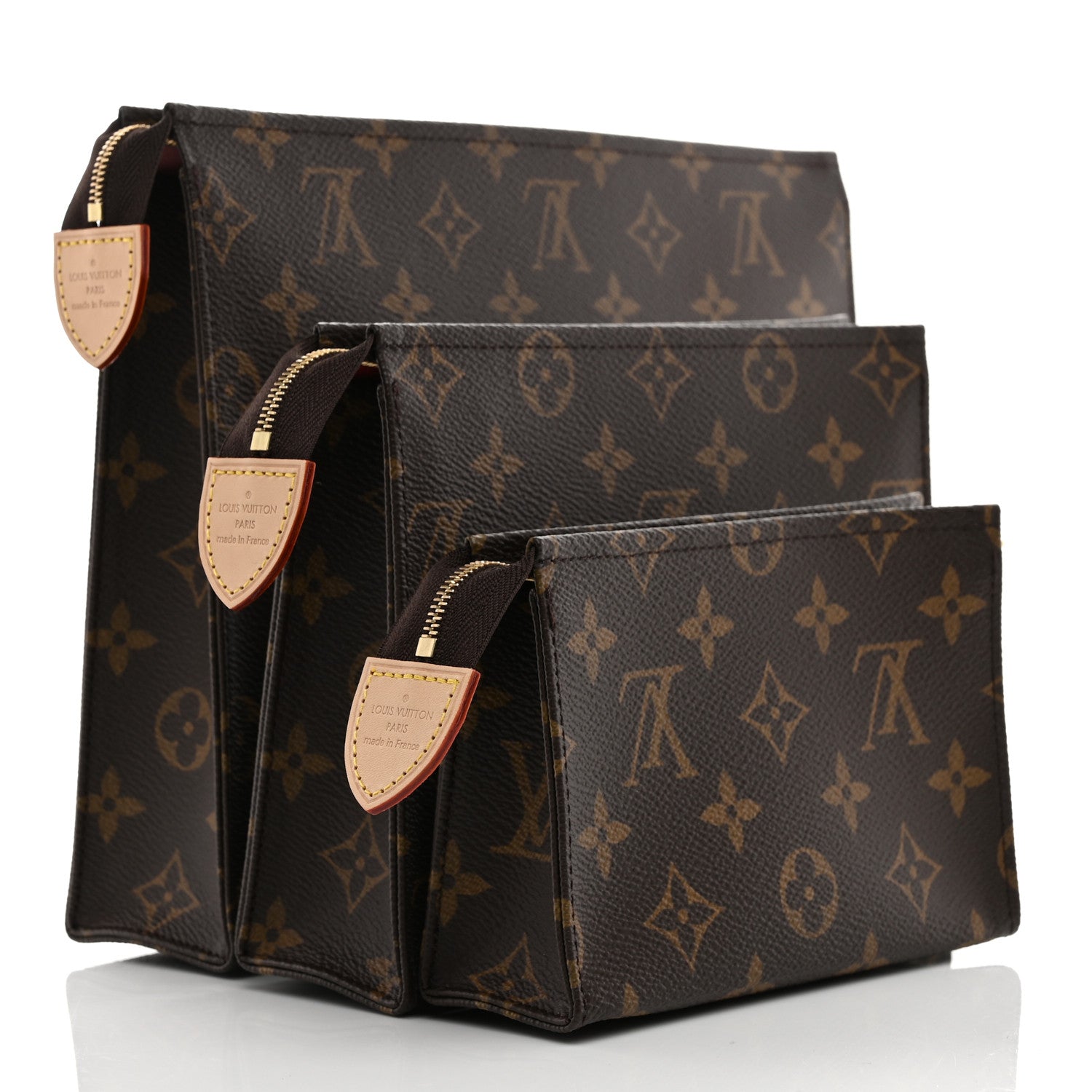 Louis Vuitton Monogram Trio Toilet Pouch Set 3 of 10