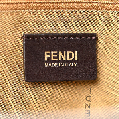 Fendi Zucca Spalmati Patent Zucchino Screen Print Medium Roll Tote Tobacco Multicolor Black 6 of 14