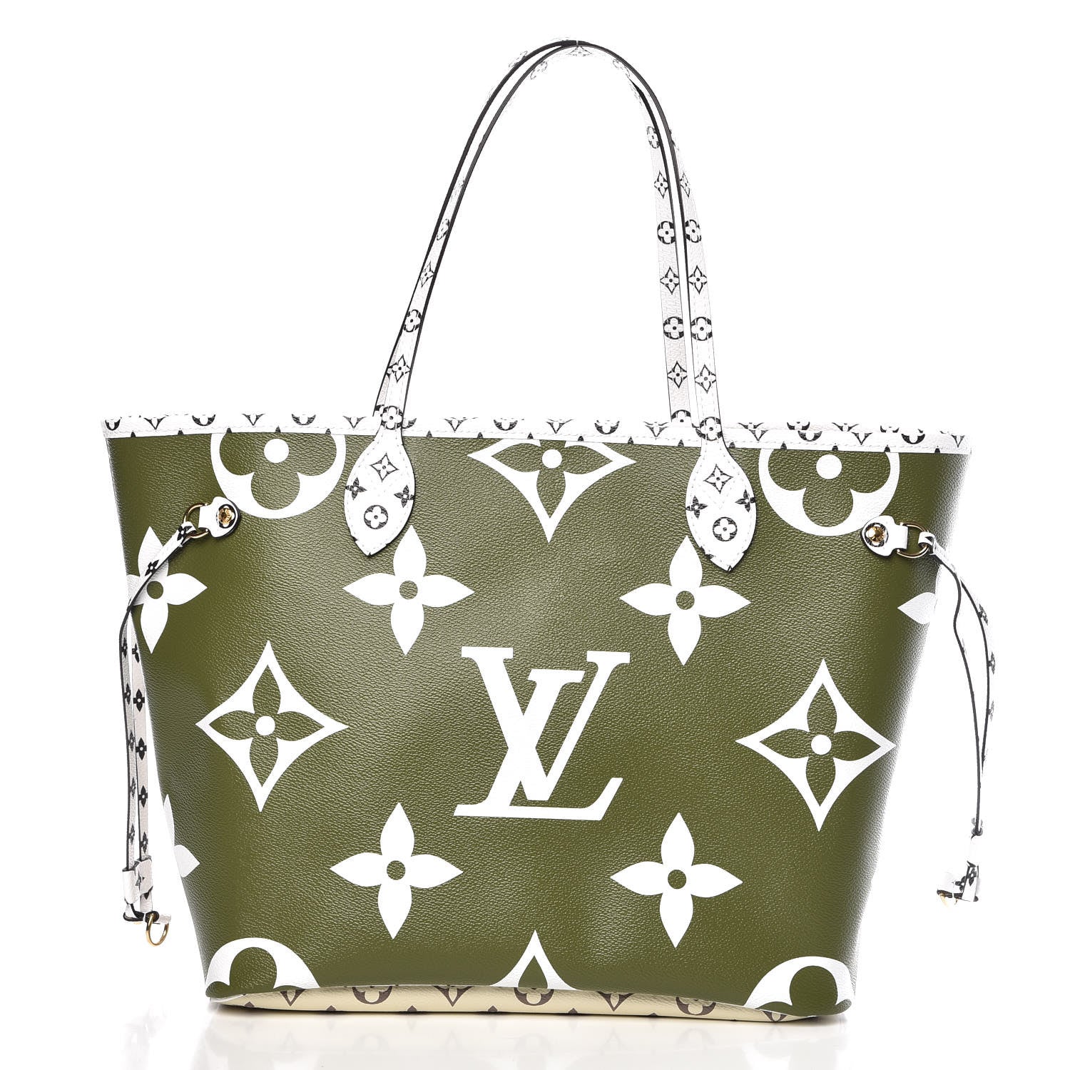 Louis Vuitton Monogram Giant Neverfull MM Kaki 4 of 13