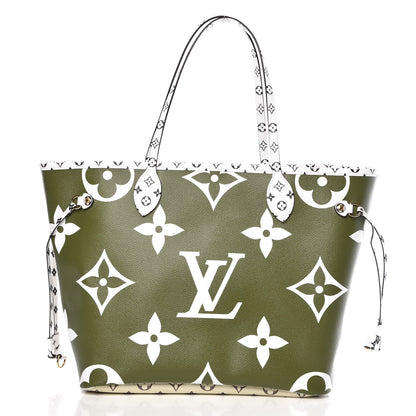 Louis Vuitton Monogram Giant Neverfull MM Kaki 4 of 13