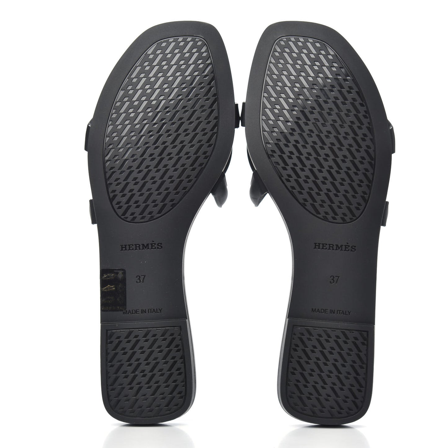 Rubber Aloha Sandals 37 Black