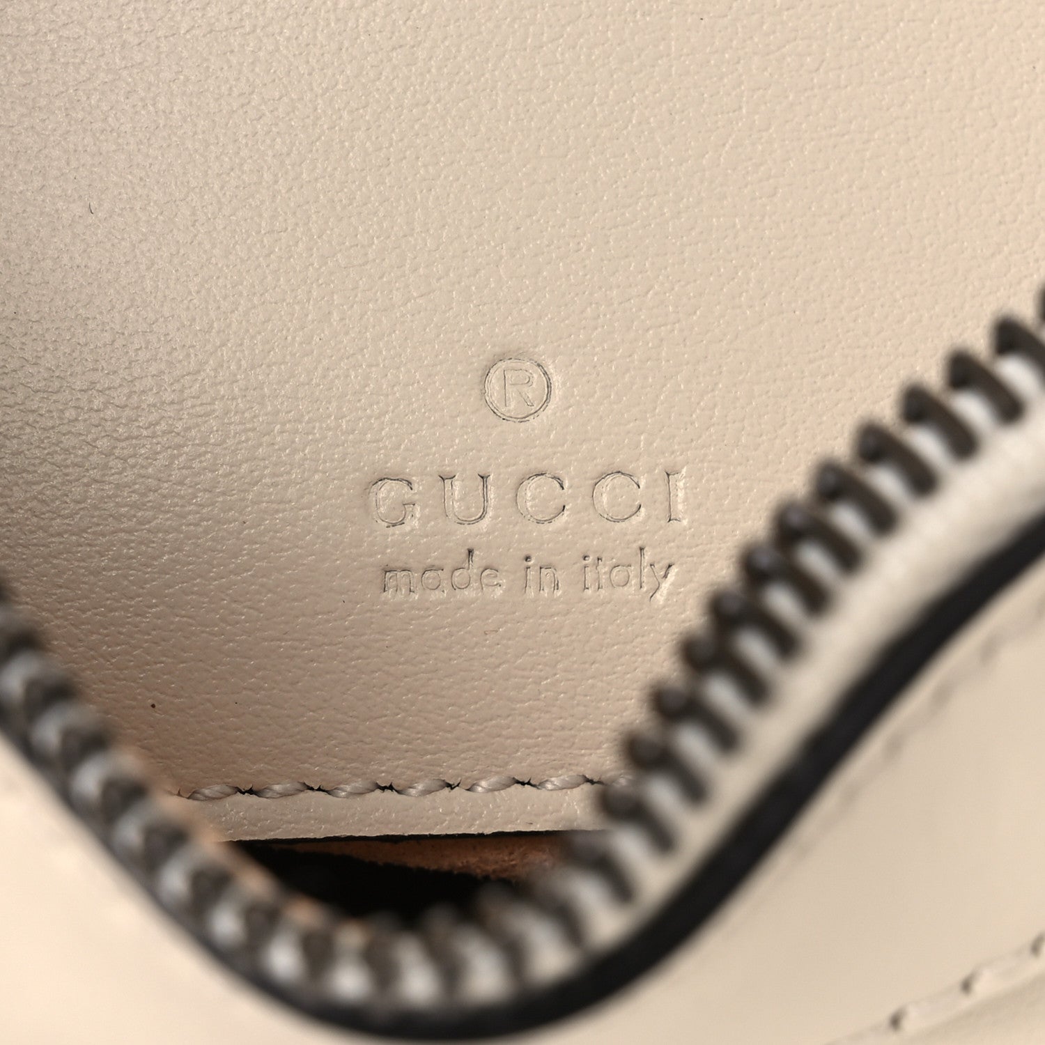 Gucci Calfskin Matelasse Chevron Mini GG Marmont Half Moon Hobo Mystic White 5 of 9
