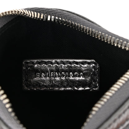 Balenciaga Agneau Le Cagole Clip On Card Mirror Gunmetal 6 of 9