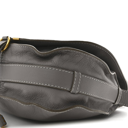 Chloe Calfskin Medium Marcie Round Crossbody Bag Cashmere Grey 11 of 12