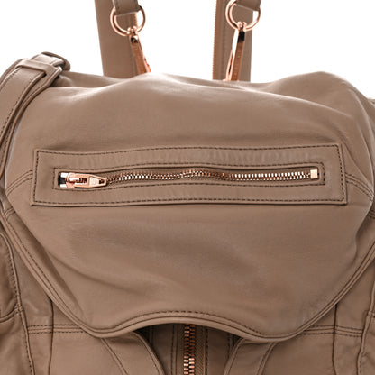 Alexander Wang Lambskin Mini Marti Backpack Latte Rose Gold Hardware 7 of 14