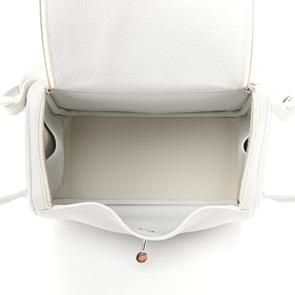 Hermes Taurillon Clemence Lindy 26 White 5 of 9