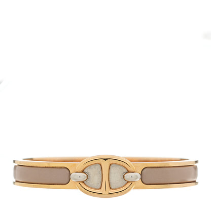 Hermes Enamel Mini Clic Chaine d'Ancre Bracelet PM Marron Glace 1 of 4