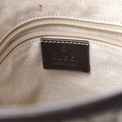 Gucci GG Supreme Monogram Small Zippered Tote Dark Brown 6 of 15