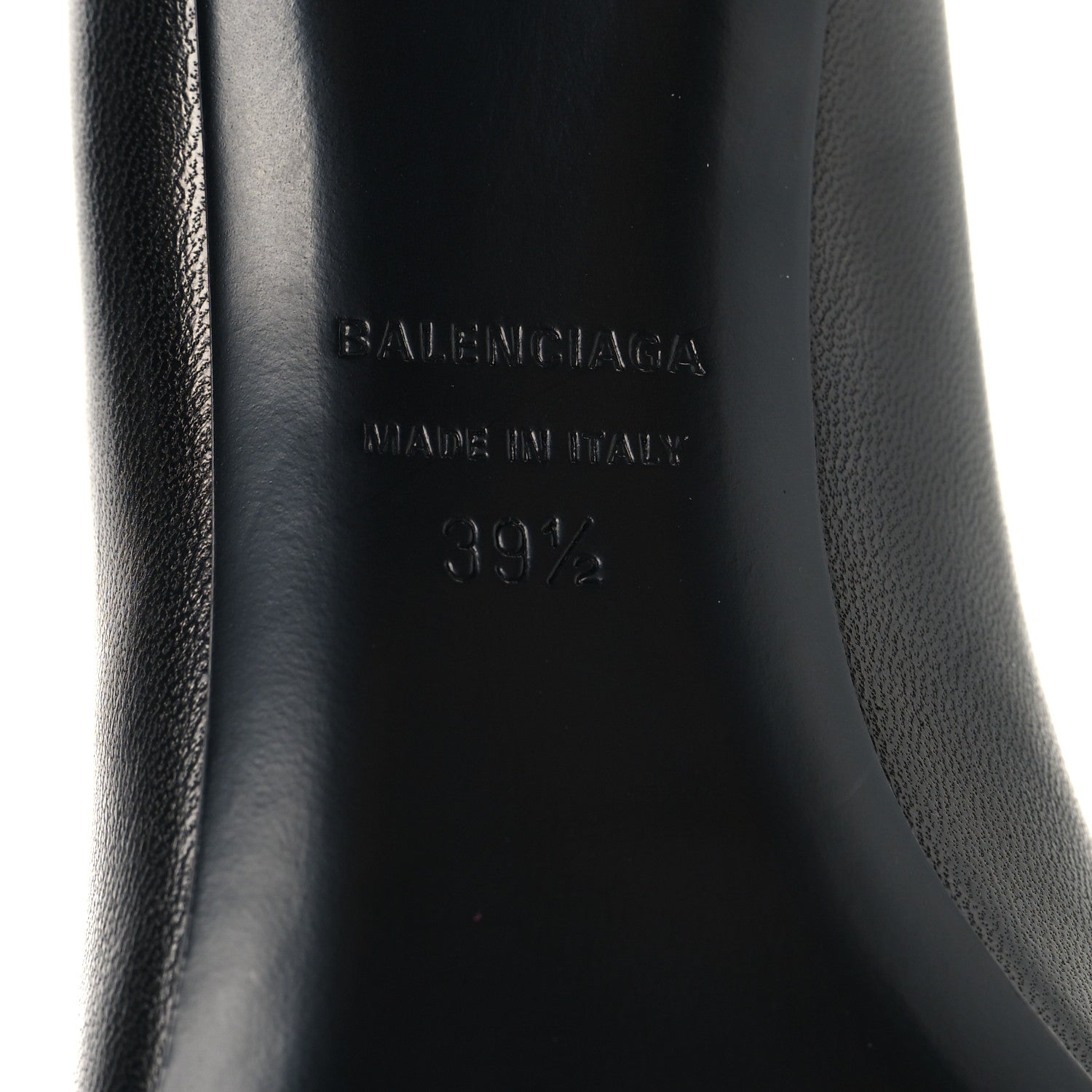 Balenciaga Soft Sheepskin Fetish Pump 39.5 Black 7 of 9