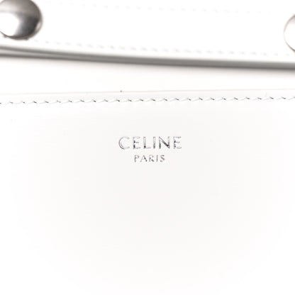Celine Shiny Calfskin Trapeze Triomphe Bag White 7 of 12